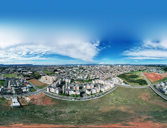 foto aérea região sul mercado imobiliário de curitiba